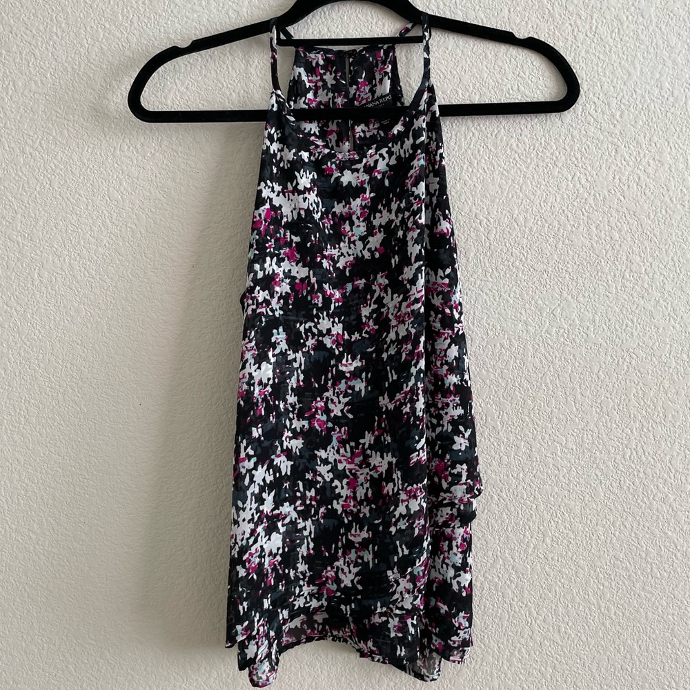 Banana Republic Floral-Print Trapeze Top